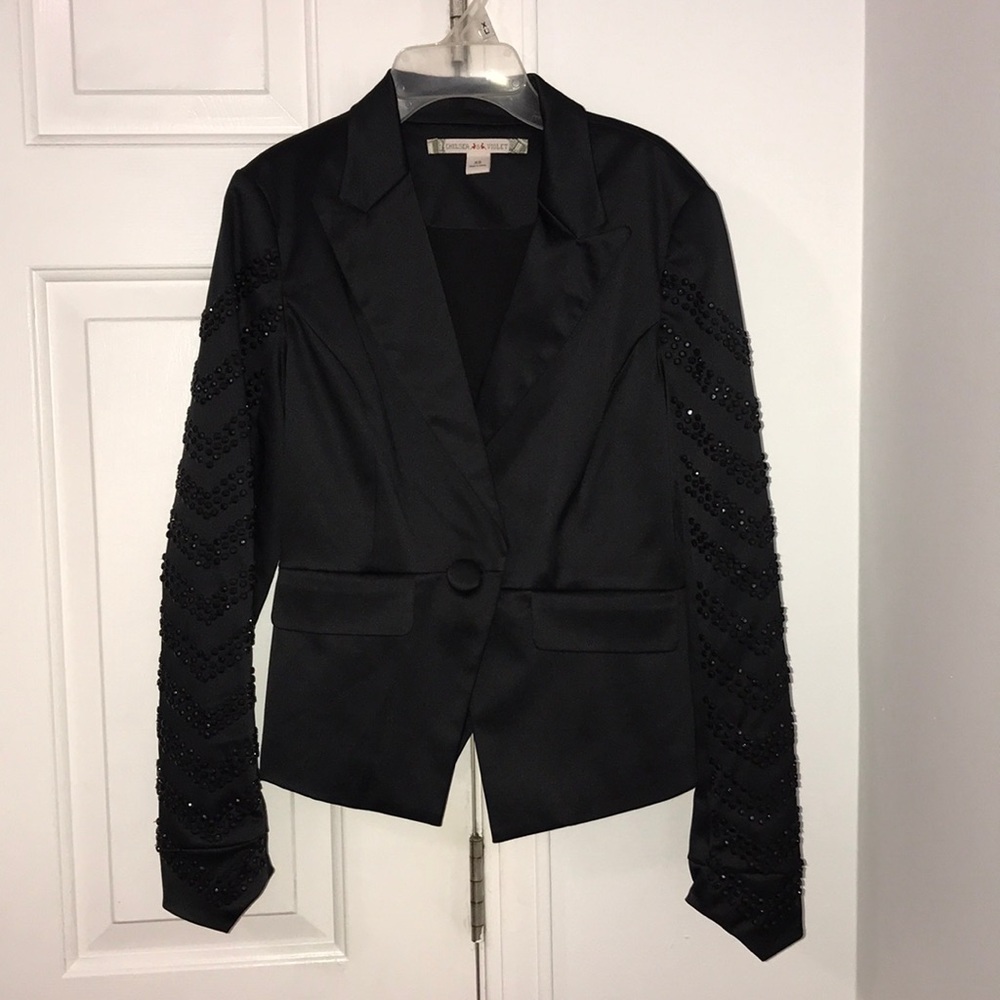 Black rhinestone blazer